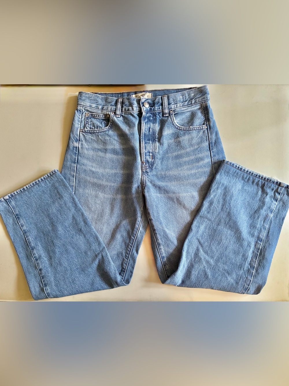 Madewell. Women’s Pieced Barrel-Leg Jeans.25. New without the tags. 100% cotton. - Picture 7 of 13